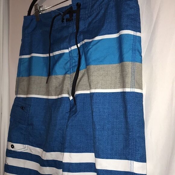 O'Neill Men's Swimwear Multicolor Stripes Single Pocket Surf/Boardshorts Size 28 - Picture 2 of 8